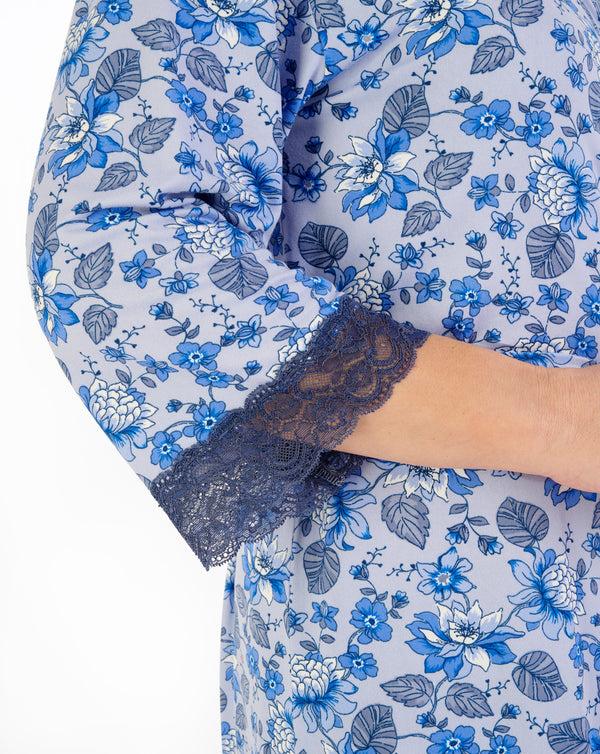 Slenderella Supersoft Floral Print 42" Kimono Wrap GL06704