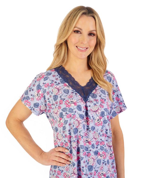 Slenderella Supersoft Floral Print Pyjama Set GL06703