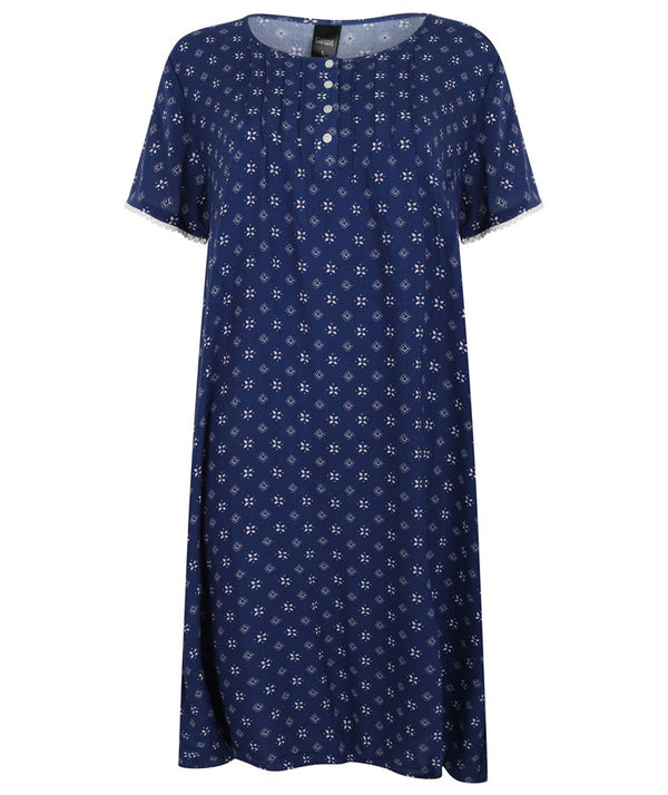 slenderella Supersoft Geometric Print 42" Nightdress GL3711