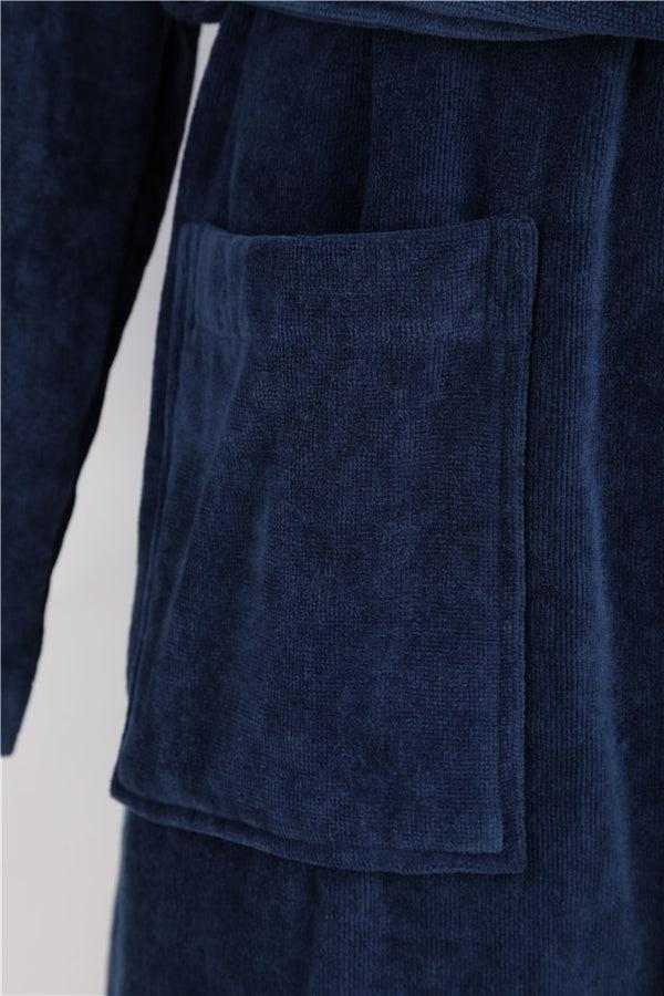 Slenderella Towelling Velour 48" Shawl Collar Wrap WR66831