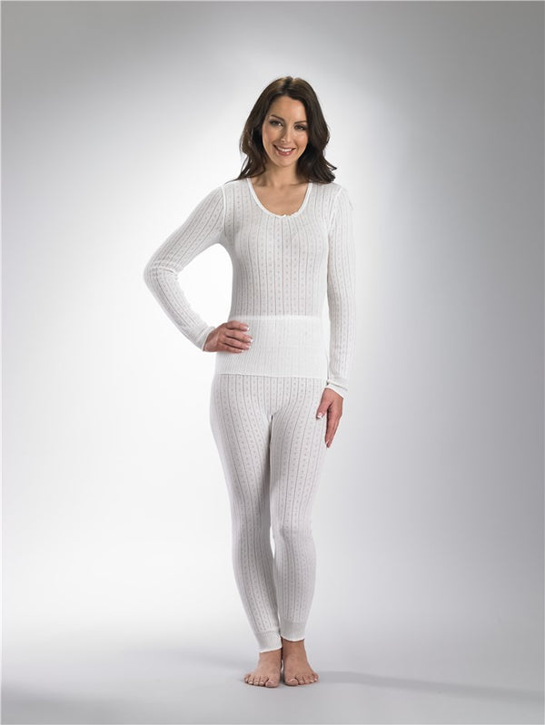 Slenderella Vedonis Fancy Knit Thermal Long Sleeve Cami VUW703