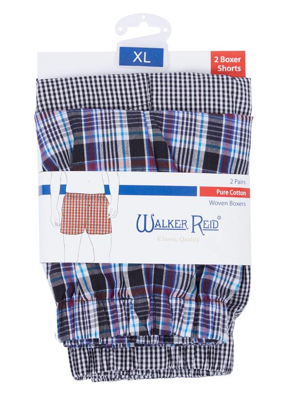 Slenderella Walker Reid Check Boxer Short 2 Pack WR655