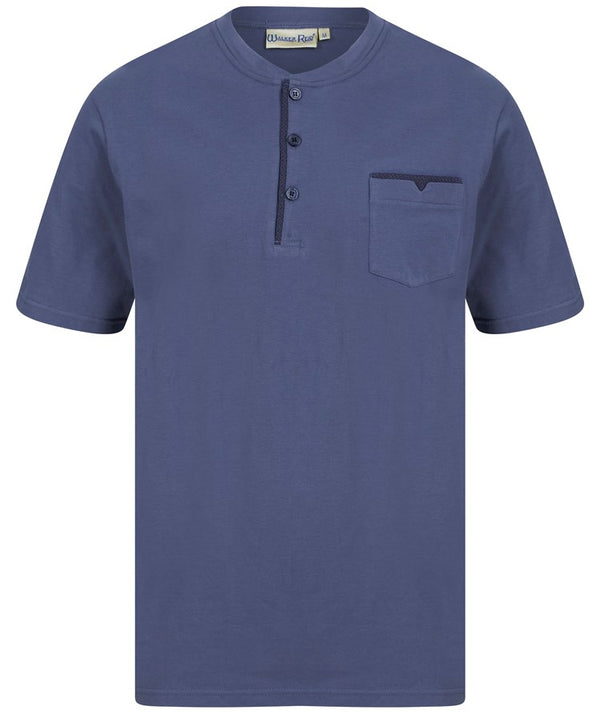 slenderella Woven Leaf Geo Print Jersey Top Pyjama Set WR88841