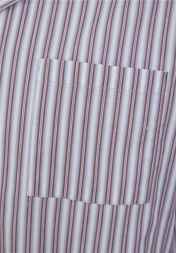 Slenderella Woven Stripe 42" Button Through Nightshirt WR88825