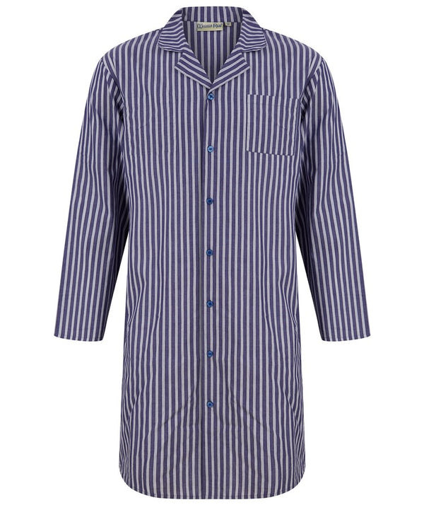 Slenderella Woven Stripe 42" Button Through Nightshirt WR88825