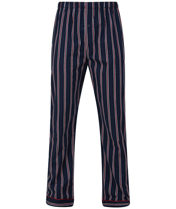 Slenderella Woven Stripe Button Through Tailored Pyjama WR66802