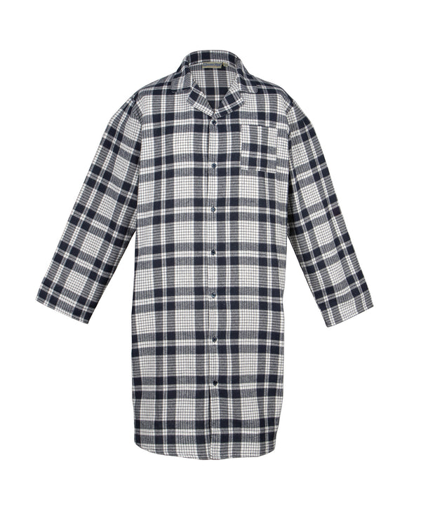 slenderella Yarn Dyed Woven Check Nightshirt WR06805