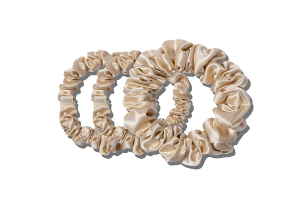 Slip Back To Basics Blonde Midi/Large Scrunchie Set