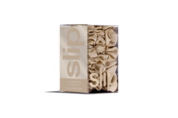 Slip Back To Basics Blonde Midi/Large Scrunchie Set