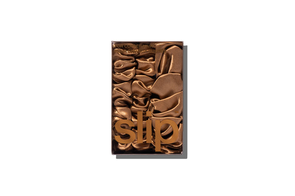 Slip Back To Basics Copper Midi/Large Scrunchie Set