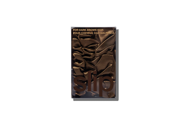 Slip Back To Basics Dark Brown Midi/Large Scrunchie Set