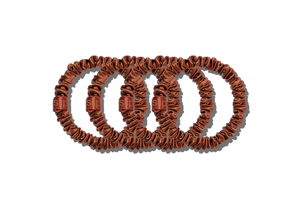 Slip Back To Basics Auburn Skinny Scrunchies