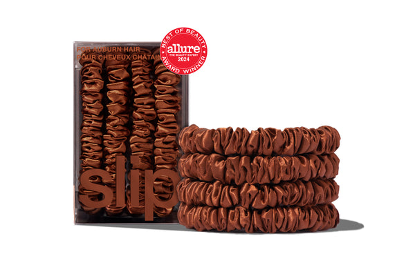 slip Back to Basics Auburn Skinny Scrunchies