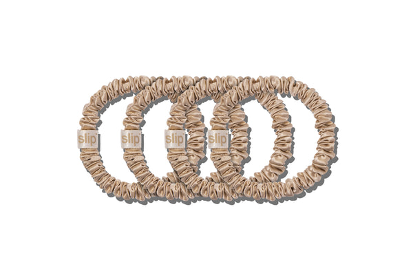 Slip Back To Basics Blonde Skinny Scrunchies