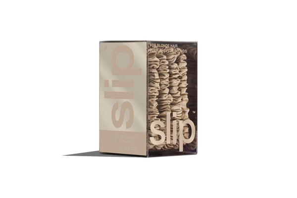 Slip Back To Basics Blonde Skinny Scrunchies