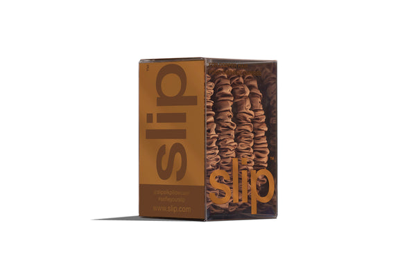 Slip Back To Basics Copper Skinny Scrunchies