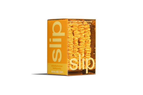 Slip Back To School Golden Skinny Scrunchies