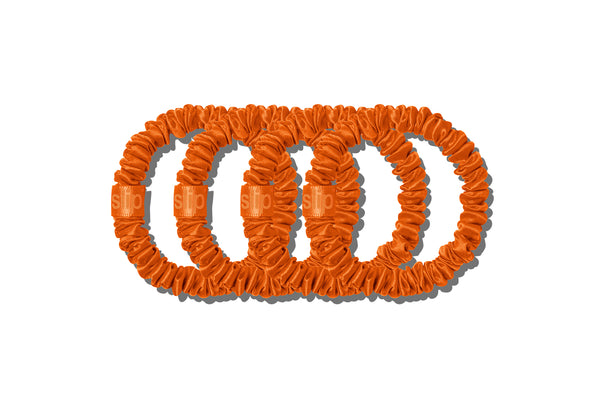 Slip Back To School Orange Skinny Scrunchies