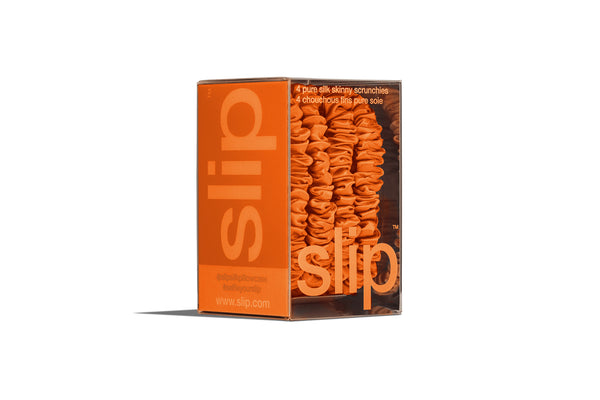 Slip Back To School Orange Skinny Scrunchies