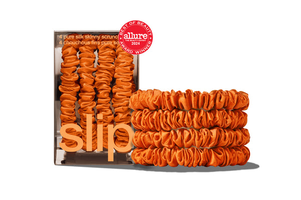 slip Back to School Orange Skinny Scrunchies