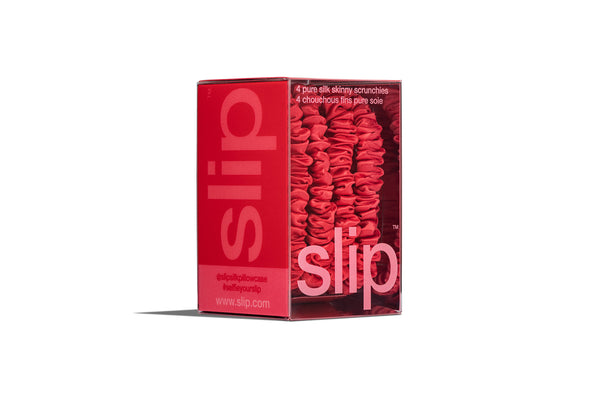 Slip Back To School Red Skinny Scrunchies