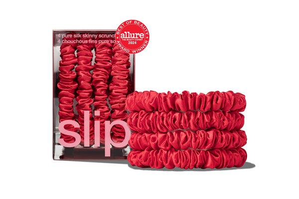 slip Back to School Red Skinny Scrunchies