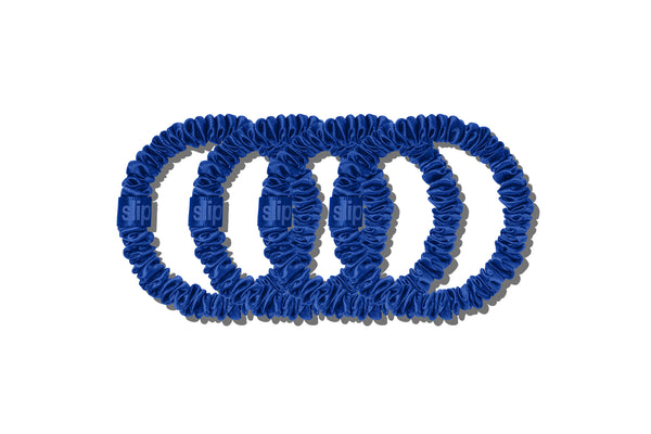 Slip Back To School Royal Blue Skinny Scrunchies