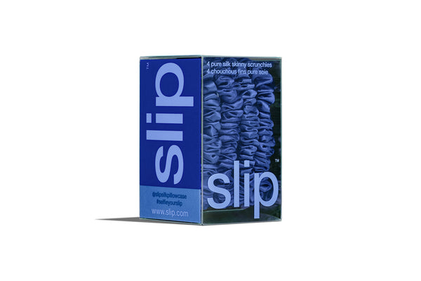 Slip Back To School Royal Blue Skinny Scrunchies