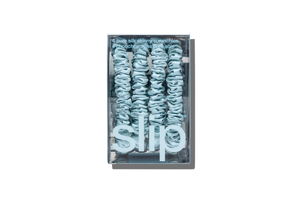 Slip Back To School Sky Blue Skinny Scrunchies