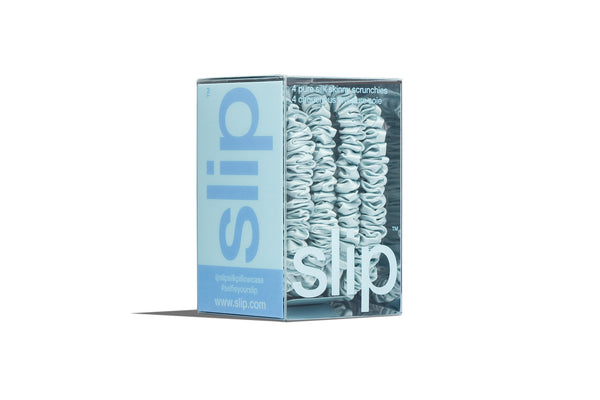Slip Back To School Sky Blue Skinny Scrunchies