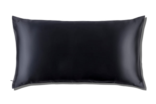 Slip Black King Zippered Pillowcase