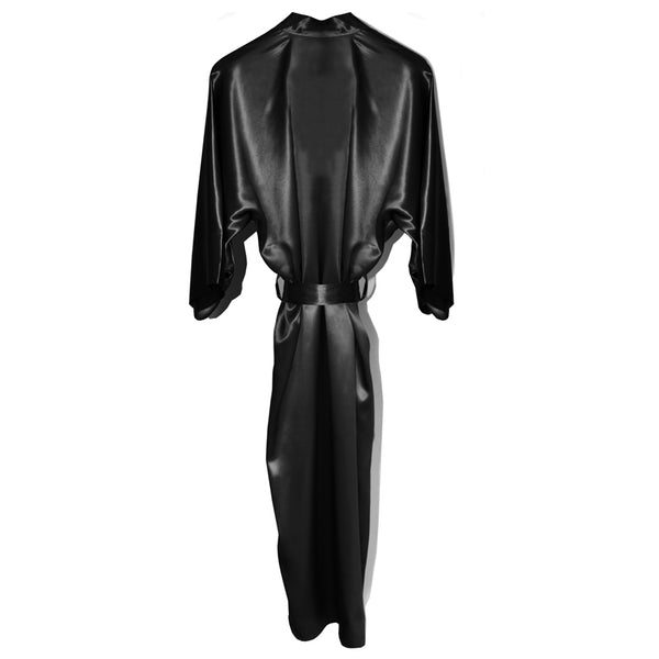 Slip Black Long Robe