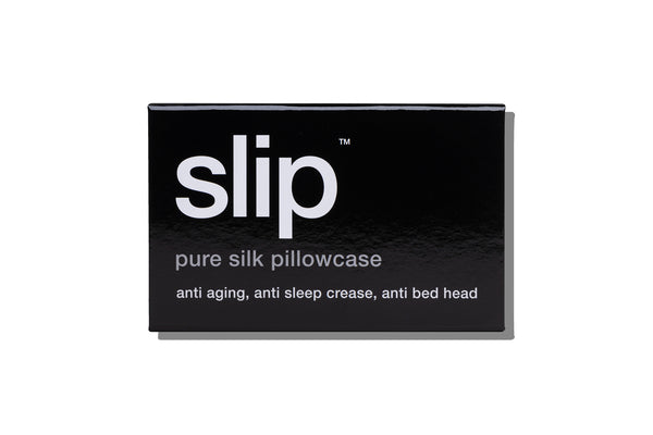 Slip Black Queen Zippered Pillowcase