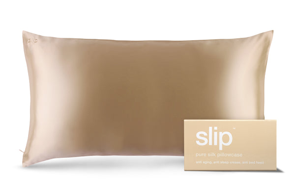 slip Caramel King Zippered Pillowcase