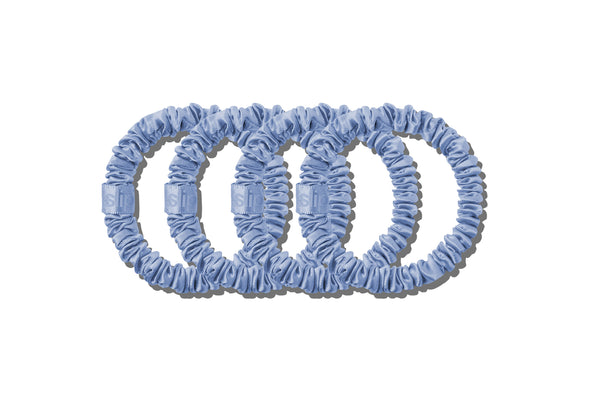Slip Cornflower Skinny Scrunchies