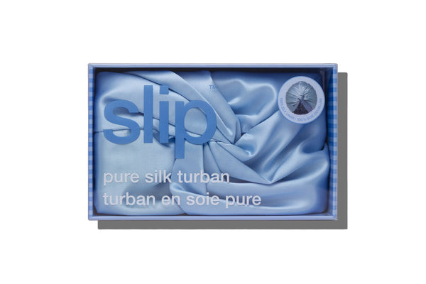 Slip Cornflower Turban