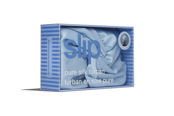Slip Cornflower Turban