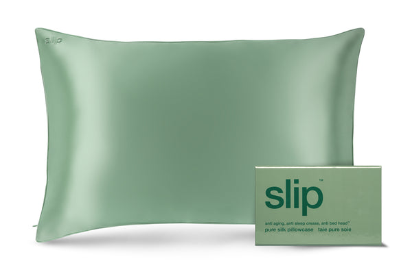 slip Pistachio Queen Zippered Pillowcase