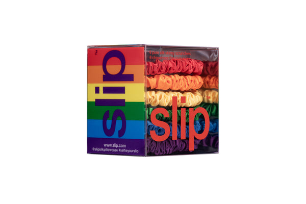 Slip Rainbow Skinny Scrunchies