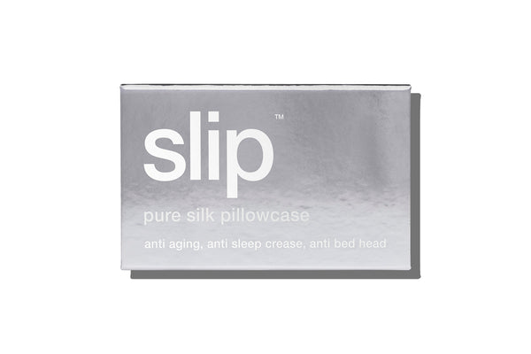 Slip Silver Queen Zippered Pillowcase