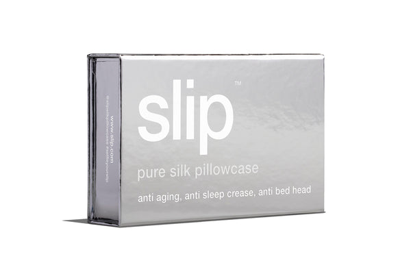 Slip Silver Queen Zippered Pillowcase