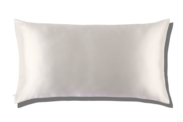 Slip White King Zippered Pillowcase