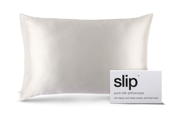 slip White Queen Zippered Pillowcase