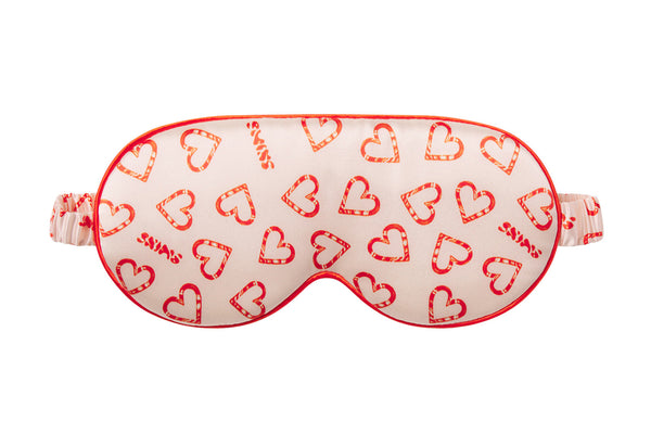 Slip Slip X Skims Contour Sleep Mask - CB Candy Heart Print
