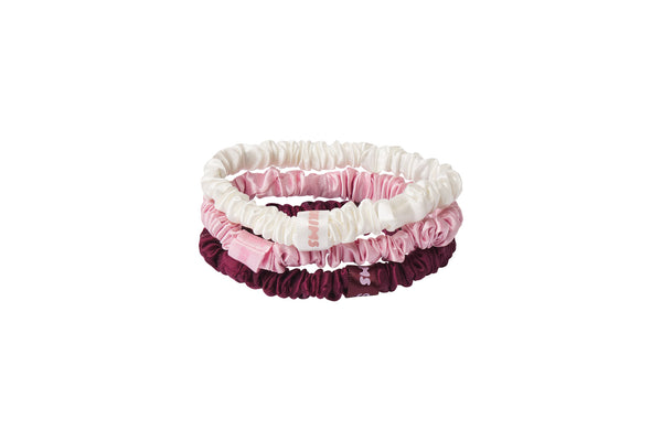 Slip Slip X Skims Trio Scrunchie Cracker - Bubblegum Bow Fairisle