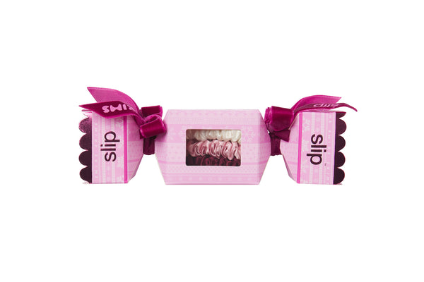 Slip Slip X Skims Trio Scrunchie Cracker - Bubblegum Bow Fairisle