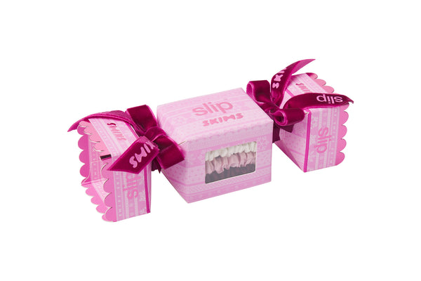 slip Slip x Skims Trio Scrunchie Cracker - Bubblegum Bow Fairisle