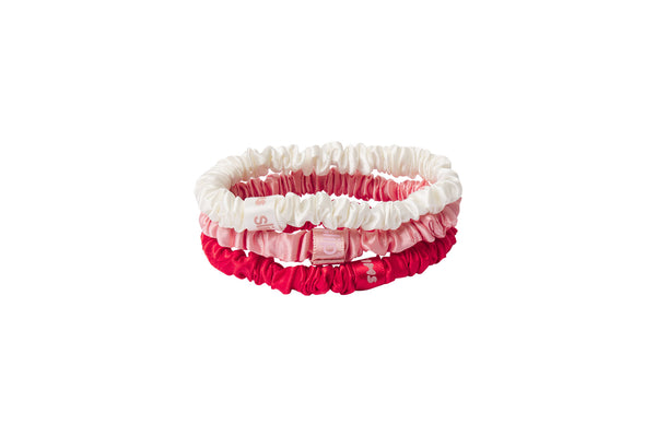 Slip Slip X Skims Trio Scrunchie Cracker - CB Candy Heart Print