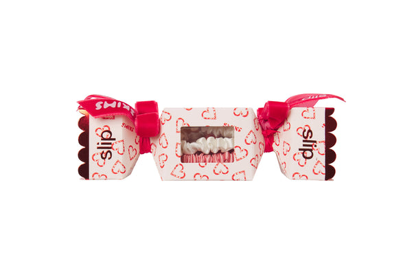 Slip Slip X Skims Trio Scrunchie Cracker - CB Candy Heart Print
