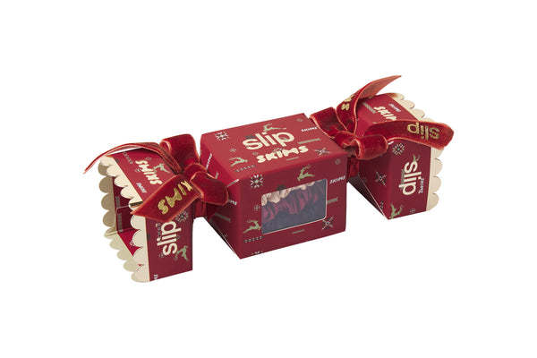 slip Slip x Skims Trio Scrunchie Cracker - Cranberry Vintage Deer Print